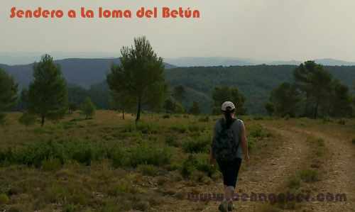 Del Sequer a la Loma del Betún, en la parte más alta, Benagéber