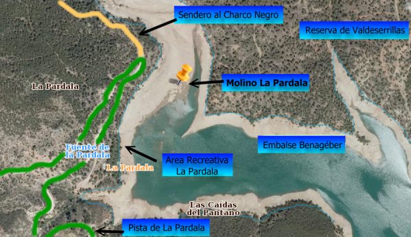 Mapa de situación de LA PARDALA